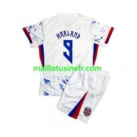 Maillot de Foot Norvège Erling Haaland 9 Extérieur 2024 - Enfant